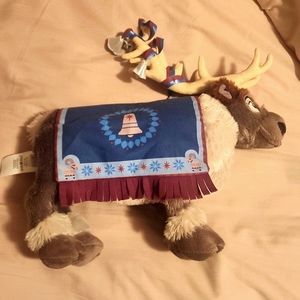 Frozen Disney 17” Sven Holiday Plush with a Blanket and Bells on Antlers